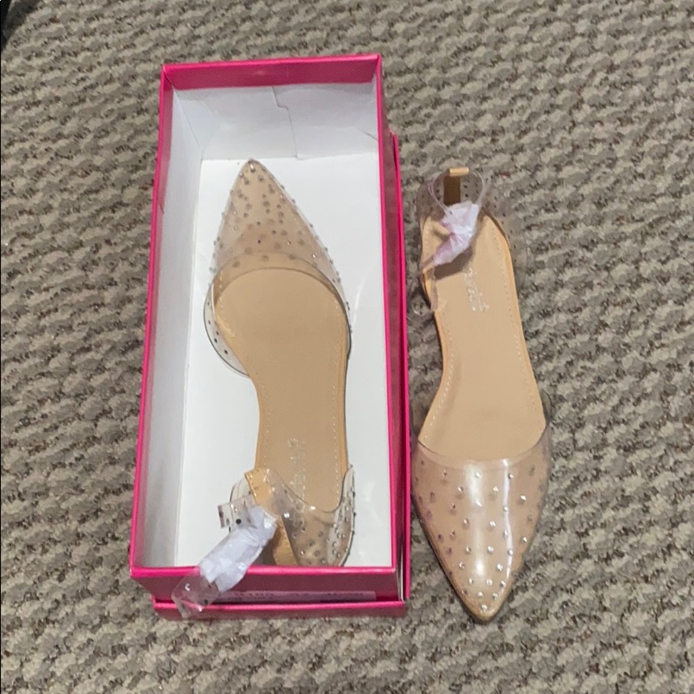 Clear and Rhinestone flats